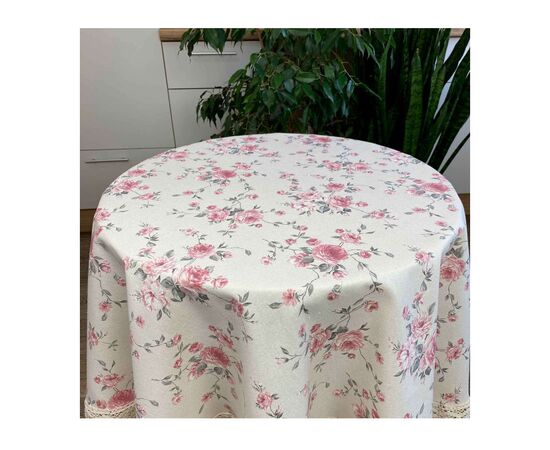 Скатерть Прованс Bella Розы с кружевом D-200 (4823093431225), изображение 2 Скатерть Прованс Bella Розы с кружевом D-200 (4823093431225), изображение 2