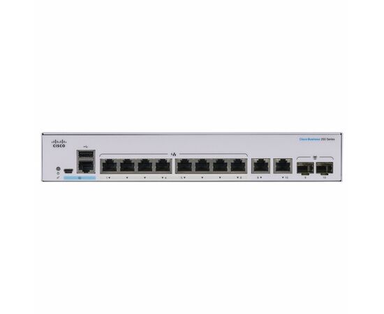 Коммутатор сетевой Cisco CBS250-8T-E-2G-EU, изображение 2 Коммутатор сетевой Cisco CBS250-8T-E-2G-EU, изображение 2