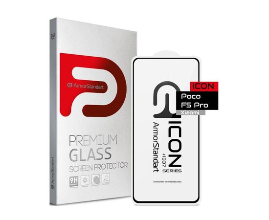 Стекло защитное Armorstandart Icon Xiaomi Poco F5 Pro Black (ARM68095)