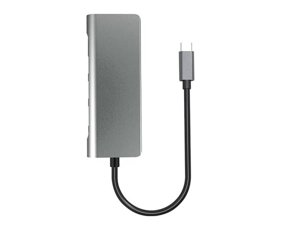 Концентратор ProLogix USB3.1 Type C to HDMI+2*USB3.0+PD+Lan+TF+SD (PR-WUC-105B)