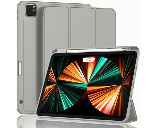 Чехол для планшета BeCover Direct Charge Pencil Apple iPad Pro 11 2020/2021/2022 Gray (709652), изображение 2 Чехол для планшета BeCover Direct Charge Pencil Apple iPad Pro 11 2020/2021/2022 Gray (709652), изображение 2