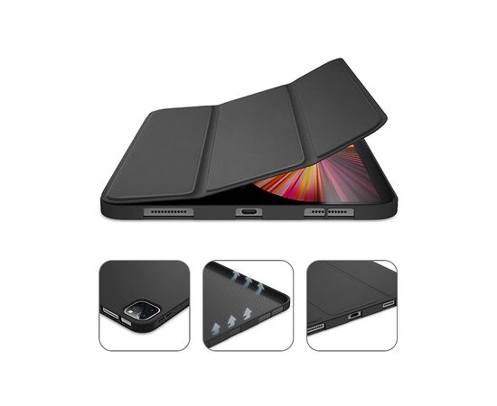 Чехол для планшета BeCover Tri Fold Soft TPU Silicone Apple iPad Pro 11 2020/2021/2022 Black (709710), изображение 4 Чехол для планшета BeCover Tri Fold Soft TPU Silicone Apple iPad Pro 11 2020/2021/2022 Black (709710), изображение 4
