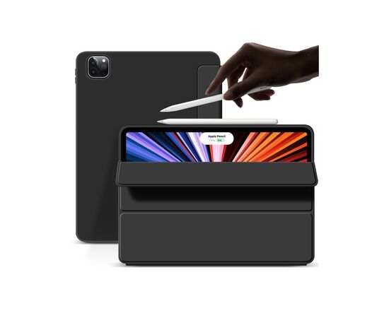 Чехол для планшета BeCover Tri Fold Soft TPU Silicone Apple iPad Pro 12.9 2020/2021/2022 Black (709712), изображение 5 Чехол для планшета BeCover Tri Fold Soft TPU Silicone Apple iPad Pro 12.9 2020/2021/2022 Black (709712), изображение 5