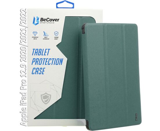 Чохол до планшета BeCover Tri Fold Soft TPU Silicone Apple iPad Pro 12.9 2020/2021/2022 Dark Green (709713)