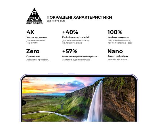 Стекло защитное Armorstandart Pro Samsung M34 5G (M346) Black (ARM69578), изображение 5