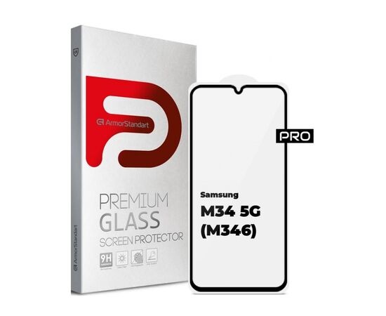 Стекло защитное Armorstandart Pro Samsung M34 5G (M346) Black (ARM69578)