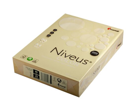 Бумага Mondi Niveus COLOR Pastel Yellow A4, 80g, 500sh (A4.80.NVP.YE23.500)
