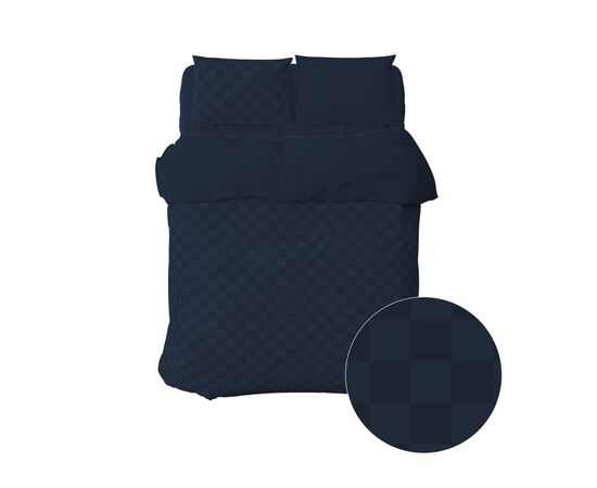 Постільна білизна Home Line Комбі сатин синій євро (169296), зображення 2 Постільна білизна Home Line Комбі сатин синій євро (169296), зображення 2