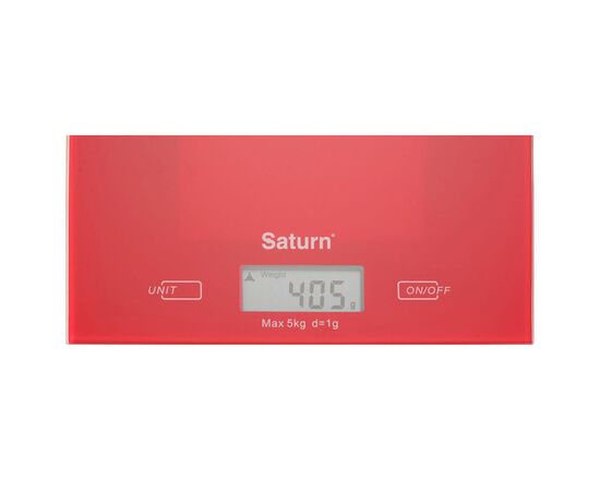 Весы кухонные Saturn ST-KS7810 Red, изображение 2 Весы кухонные Saturn ST-KS7810 Red, изображение 2