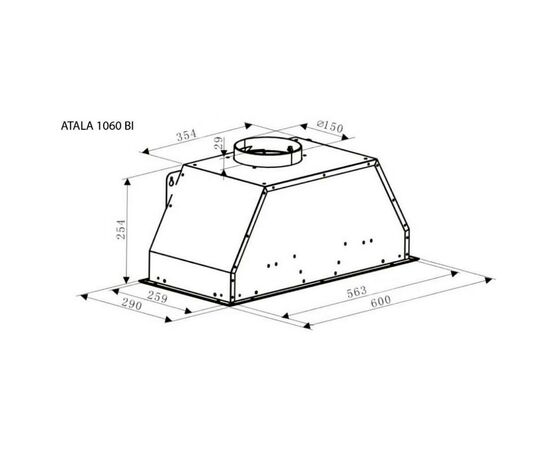 Вытяжка кухонная Gunter&Hauer ATALA 1060 BI, изображение 2 Вытяжка кухонная Gunter&Hauer ATALA 1060 BI, изображение 2