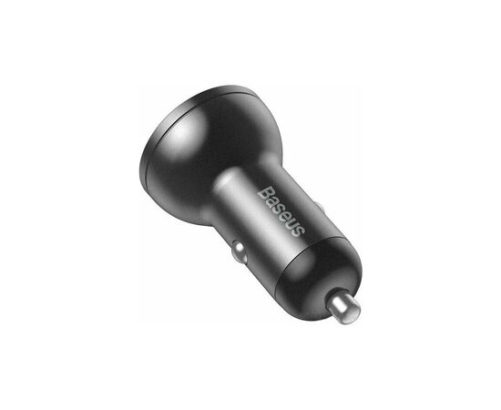 Зарядний пристрій Baseus Digital Display Dual USB 4.8A 24W black (CCBX-0G)