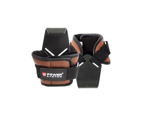 Крюки для тяги на запястья Power System PS-3300 Hooks Brown XL (PS-3300_XL_Brown)