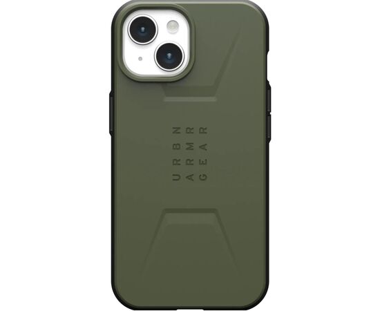 Чехол для мобильного телефона UAG Apple iPhone 15 Plus Civilian Magsafe, Olive Drab (114306117272)