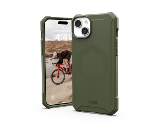 Чохол до мобільного телефона UAG Apple iPhone 15 Plus Essential Armor Magsafe, Olive Drab (114307117272), зображення 2 Чохол до мобільного телефона UAG Apple iPhone 15 Plus Essential Armor Magsafe, Olive Drab (114307117272), зображення 2