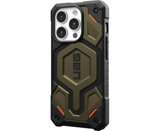 Чехол для мобильного телефона UAG Apple iPhone 15 Pro Monarch Pro Magsafe, Kevlar Elemental Green (11422111397B), изображение 5