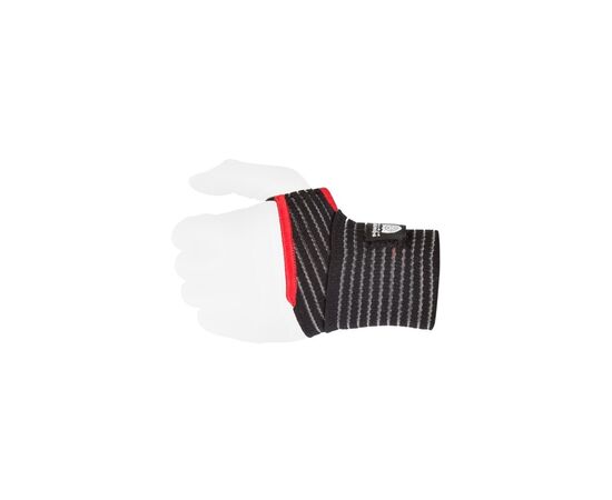 Бинт для спорту Power System PS-6000 Elastic Wrist Support Black/Red (PS-6000_Black)