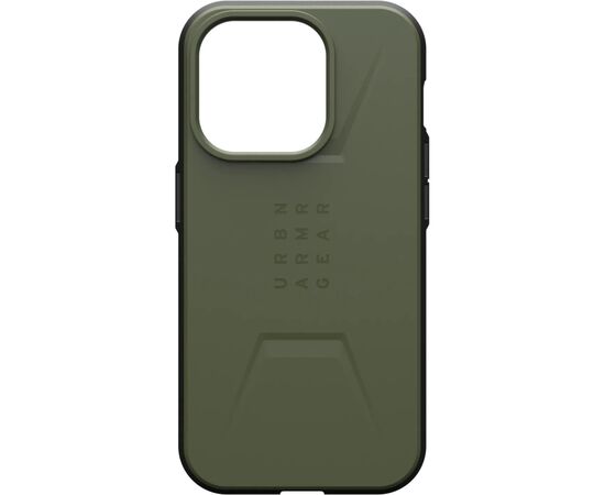 Чехол для мобильного телефона UAG Apple iPhone 15 Pro Civilian Magsafe, Olive Drab (114275117272), изображение 6 Чехол для мобильного телефона UAG Apple iPhone 15 Pro Civilian Magsafe, Olive Drab (114275117272), изображение 6