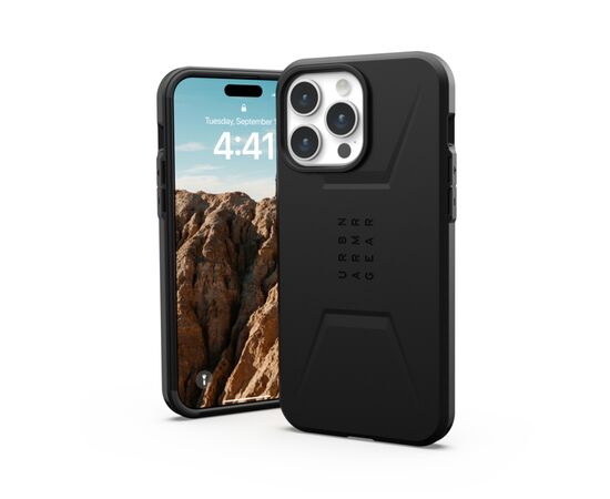Чехол для мобильного телефона UAG Apple iPhone 15 Pro Max Civilian Magsafe, Black (114295114040), изображение 2