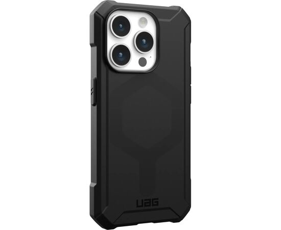 Чехол для мобильного телефона UAG Apple iPhone 15 Pro Max Essential Armor Magsafe, Black (114296114040), изображение 4 Чехол для мобильного телефона UAG Apple iPhone 15 Pro Max Essential Armor Magsafe, Black (114296114040), изображение 4
