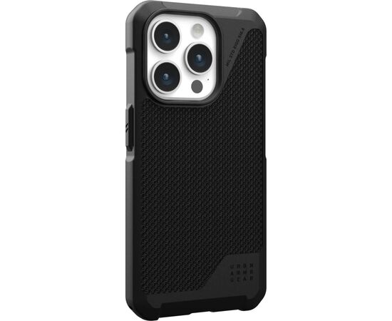Чехол для мобильного телефона UAG Apple iPhone 15 Pro Max Metropolis LT Magsafe, Kevlar Black (114297113940), изображение 3 Чехол для мобильного телефона UAG Apple iPhone 15 Pro Max Metropolis LT Magsafe, Kevlar Black (114297113940), изображение 3