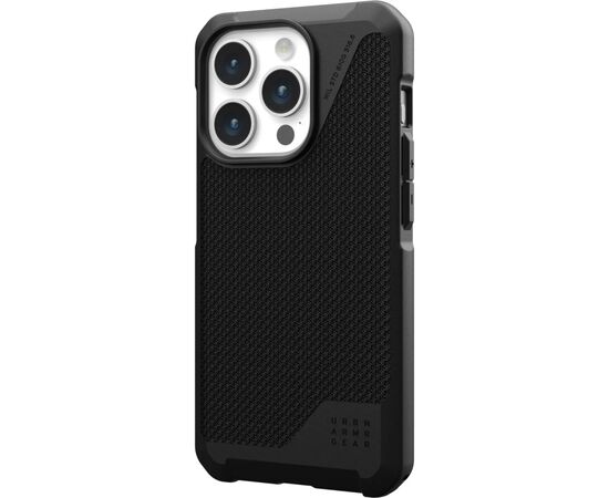 Чехол для мобильного телефона UAG Apple iPhone 15 Pro Max Metropolis LT Magsafe, Kevlar Black (114297113940), изображение 5 Чехол для мобильного телефона UAG Apple iPhone 15 Pro Max Metropolis LT Magsafe, Kevlar Black (114297113940), изображение 5