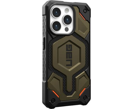 Чохол до мобільного телефона UAG Apple iPhone 15 Pro Max Monarch Pro Magsafe, Kevlar Elemental Green (11422211397B), зображення 3 Чохол до мобільного телефона UAG Apple iPhone 15 Pro Max Monarch Pro Magsafe, Kevlar Elemental Green (11422211397B), зображення 3