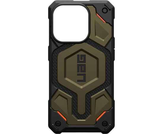 Чохол до мобільного телефона UAG Apple iPhone 15 Pro Max Monarch Pro Magsafe, Kevlar Elemental Green (11422211397B), зображення 7 Чохол до мобільного телефона UAG Apple iPhone 15 Pro Max Monarch Pro Magsafe, Kevlar Elemental Green (11422211397B), зображення 7