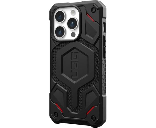 Чохол до мобільного телефона UAG Apple iPhone 15 Pro Monarch Pro Magsafe, Kevlar Black (114221113940), зображення 4 Чохол до мобільного телефона UAG Apple iPhone 15 Pro Monarch Pro Magsafe, Kevlar Black (114221113940), зображення 4