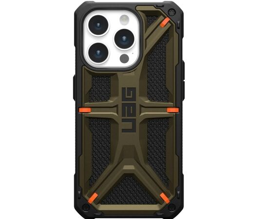 Чехол для мобильного телефона UAG Apple iPhone 15 Pro Monarch, Kevlar Elemental Green (11427811397B)