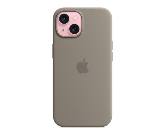Чехол для мобильного телефона Apple iPhone 15 Silicone Case with MagSafe Clay (MT0Q3ZM/A), изображение 2 Чехол для мобильного телефона Apple iPhone 15 Silicone Case with MagSafe Clay (MT0Q3ZM/A), изображение 2