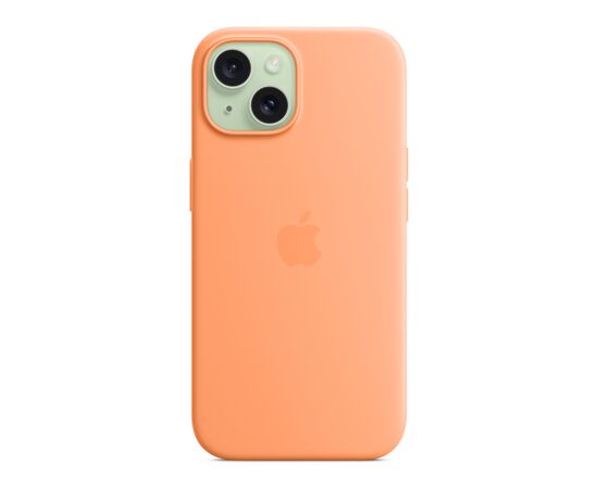 Чехол для мобильного телефона Apple iPhone 15 Silicone Case with MagSafe Orange Sorbet (MT0W3ZM/A), изображение 4 Чехол для мобильного телефона Apple iPhone 15 Silicone Case with MagSafe Orange Sorbet (MT0W3ZM/A), изображение 4