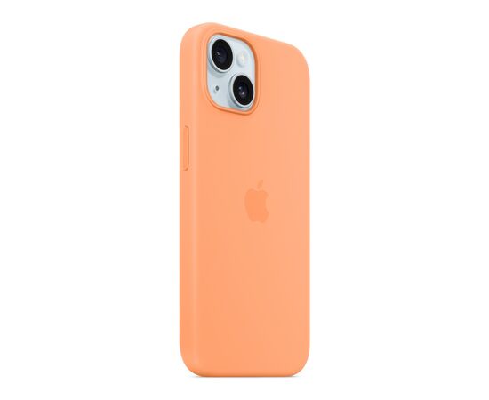 Чехол для мобильного телефона Apple iPhone 15 Silicone Case with MagSafe Orange Sorbet (MT0W3ZM/A), изображение 6 Чехол для мобильного телефона Apple iPhone 15 Silicone Case with MagSafe Orange Sorbet (MT0W3ZM/A), изображение 6