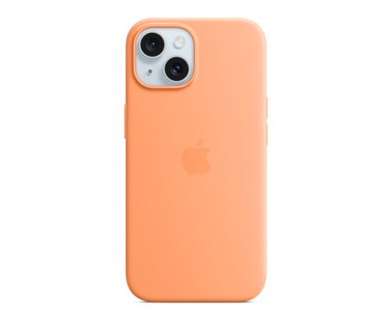Чехол для мобильного телефона Apple iPhone 15 Silicone Case with MagSafe Orange Sorbet (MT0W3ZM/A)