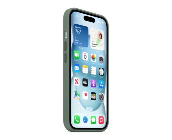 Чехол для мобильного телефона Apple iPhone 15 Silicone Case with MagSafe Cypress (MT0X3ZM/A), изображение 7 Чехол для мобильного телефона Apple iPhone 15 Silicone Case with MagSafe Cypress (MT0X3ZM/A), изображение 7