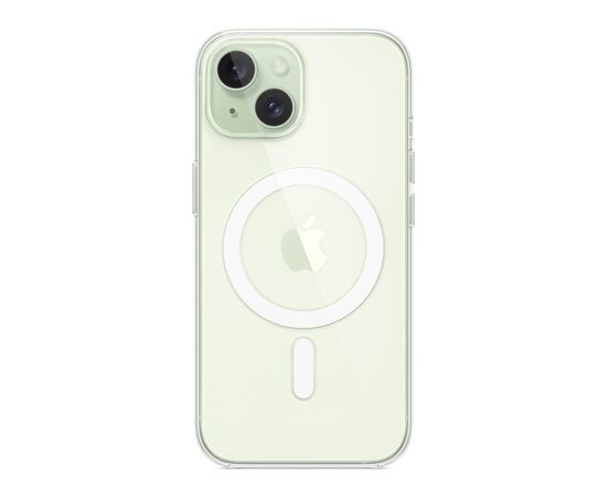 Чехол для мобильного телефона Apple iPhone 15 Clear Case with MagSafe (MT203ZM/A), изображение 4 Чехол для мобильного телефона Apple iPhone 15 Clear Case with MagSafe (MT203ZM/A), изображение 4