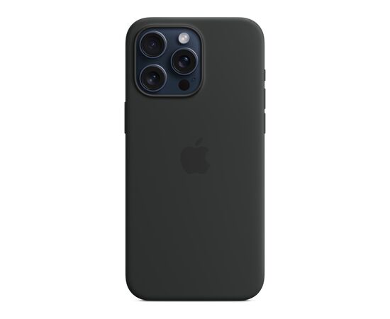 Чехол для мобильного телефона Apple iPhone 15 Pro Max Silicone Case with MagSafe Black (MT1M3ZM/A), изображение 2 Чехол для мобильного телефона Apple iPhone 15 Pro Max Silicone Case with MagSafe Black (MT1M3ZM/A), изображение 2