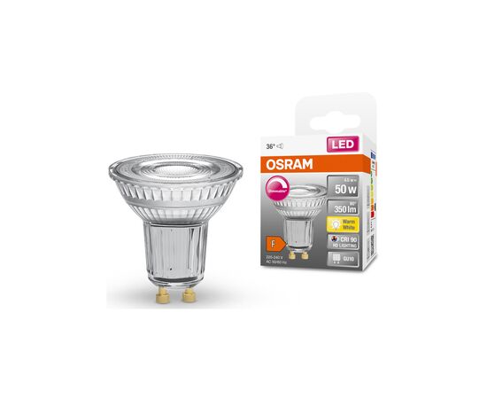 Лампочка Osram LED PAR16 DIM 50 36 4,5W/927 230V GU10 (4058075797888), изображение 2 Лампочка Osram LED PAR16 DIM 50 36 4,5W/927 230V GU10 (4058075797888), изображение 2