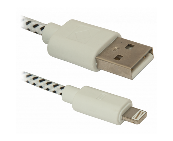 Дата кабель USB 2.0 AM to Lightning 1.0m ACH01-03T Defender (87471)