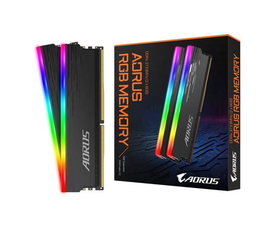 Модуль пам'яті для комп'ютера DDR4 16GB (2x8GB) 3733 MHz AORUS RGB Memory boost GIGABYTE (GP-ARS16G37)