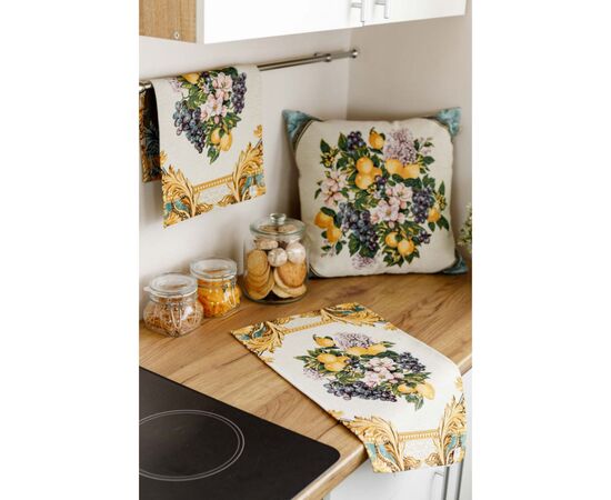 Наволочка Прованс гобеленовая 45х45см Verna Фрукты в ромбе (4823093447318), изображение 4