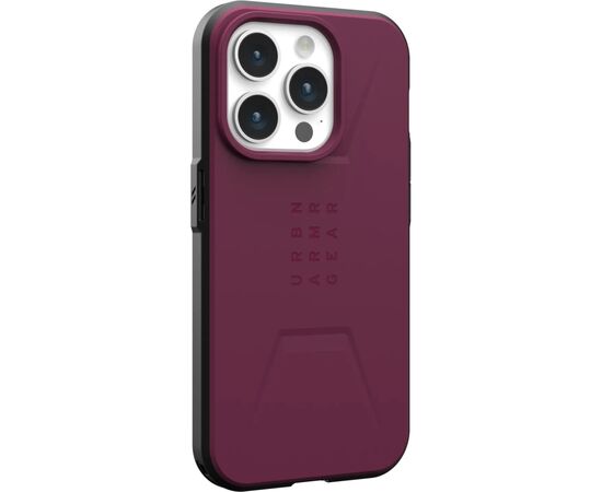 Чехол для мобильного телефона UAG Apple iPhone 15 Pro Civilian Magsafe, Bordeaux (114275119049), изображение 3