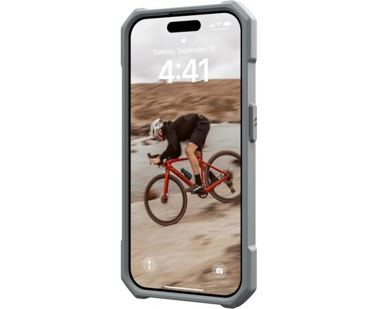 Чохол до мобільного телефона UAG Apple iPhone 15 Pro Max Essential Armor Magsafe, Silver (114296113333), зображення 2 Чохол до мобільного телефона UAG Apple iPhone 15 Pro Max Essential Armor Magsafe, Silver (114296113333), зображення 2