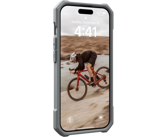 Чохол до мобільного телефона UAG Apple iPhone 15 Pro Max Essential Armor Magsafe, Silver (114296113333), зображення 4 Чохол до мобільного телефона UAG Apple iPhone 15 Pro Max Essential Armor Magsafe, Silver (114296113333), зображення 4