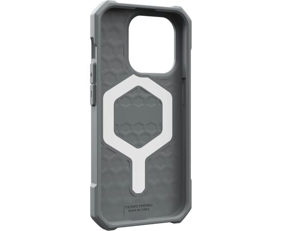 Чохол до мобільного телефона UAG Apple iPhone 15 Pro Max Essential Armor Magsafe, Silver (114296113333), зображення 9 Чохол до мобільного телефона UAG Apple iPhone 15 Pro Max Essential Armor Magsafe, Silver (114296113333), зображення 9