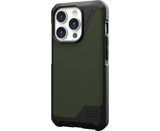 Чохол до мобільного телефона UAG Apple iPhone 15 Pro Max Metropolis LT Magsafe, Kevlar Olive (114297113972), зображення 3 Чохол до мобільного телефона UAG Apple iPhone 15 Pro Max Metropolis LT Magsafe, Kevlar Olive (114297113972), зображення 3