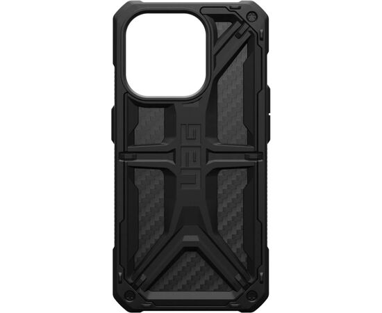 Чехол для мобильного телефона UAG Apple iPhone 15 Pro Max Monarch, Carbon Fiber (114298114242), изображение 7 Чехол для мобильного телефона UAG Apple iPhone 15 Pro Max Monarch, Carbon Fiber (114298114242), изображение 7