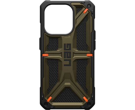 Чехол для мобильного телефона UAG Apple iPhone 15 Pro Max Monarch, Kevlar Elemental Green (11429811397B), изображение 7 Чехол для мобильного телефона UAG Apple iPhone 15 Pro Max Monarch, Kevlar Elemental Green (11429811397B), изображение 7