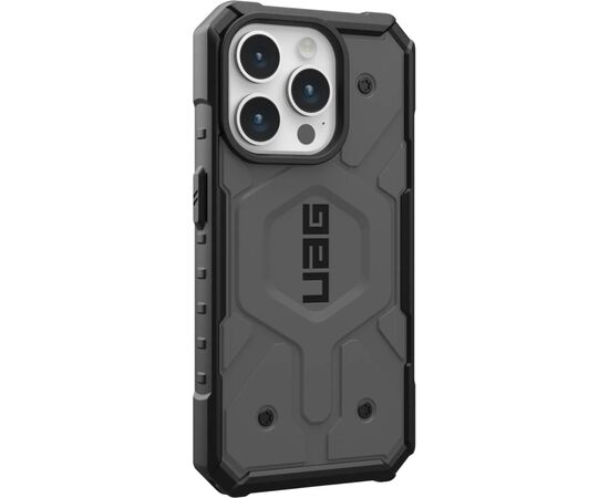Чохол до мобільного телефона UAG Apple iPhone 15 Pro Max Pathfinder Magsafe, Silver (114301113333), зображення 5 Чохол до мобільного телефона UAG Apple iPhone 15 Pro Max Pathfinder Magsafe, Silver (114301113333), зображення 5