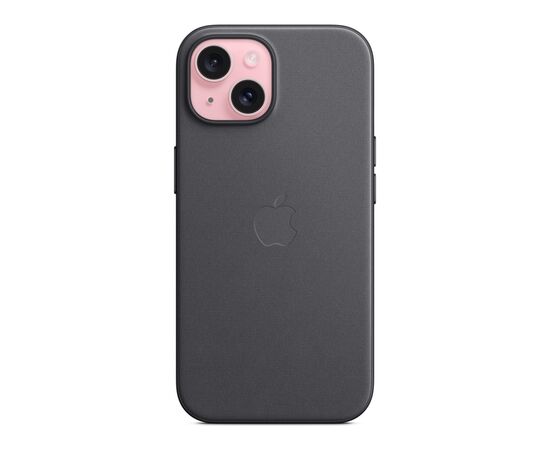 Чехол для мобильного телефона Apple iPhone 15 FineWoven Case with MagSafe Black (MT393ZM/A), изображение 2 Чехол для мобильного телефона Apple iPhone 15 FineWoven Case with MagSafe Black (MT393ZM/A), изображение 2