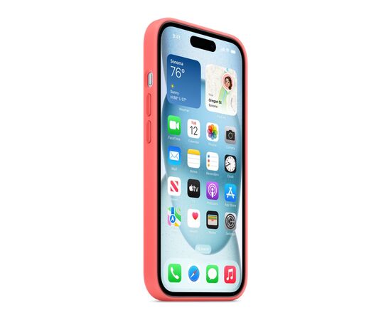 Чехол для мобильного телефона Apple iPhone 15 Silicone Case with MagSafe Guava (MT0V3ZM/A), изображение 7 Чехол для мобильного телефона Apple iPhone 15 Silicone Case with MagSafe Guava (MT0V3ZM/A), изображение 7